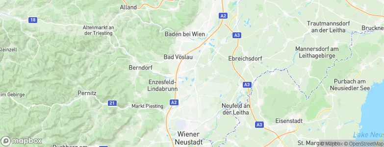 Schönau an der Triesting, Austria Map