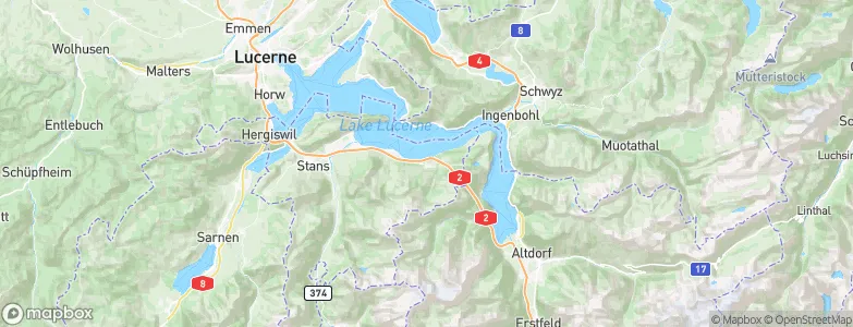 Schöneck, Switzerland Map