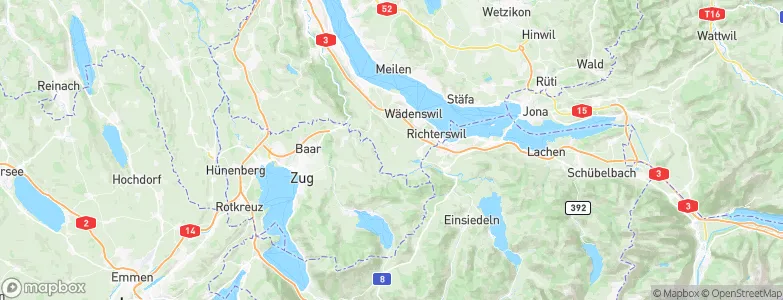 Schönenberg (ZH), Switzerland Map