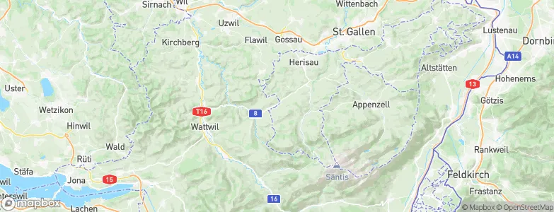 Schönengrund, Switzerland Map