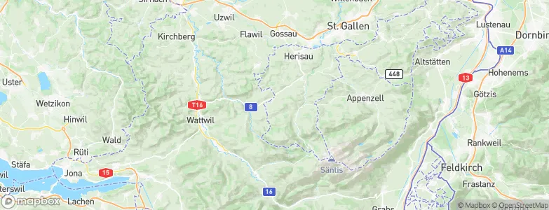 Schönengrund, Switzerland Map