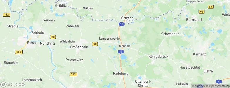 Schönfeld, Germany Map