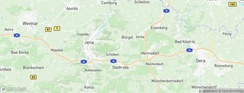 Schöngleina, Germany Map