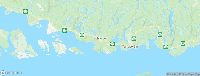 Schreiber, Canada Map