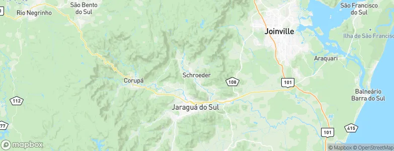 Schroeder, Brazil Map