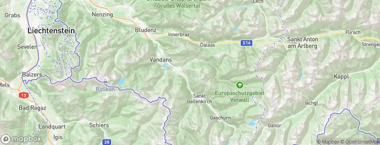 Schruns, Austria Map