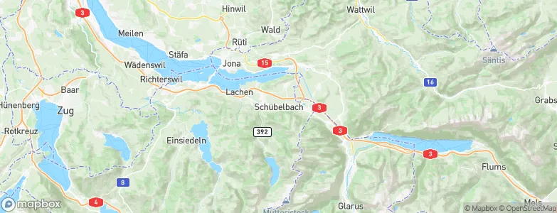 Schübelbach, Switzerland Map
