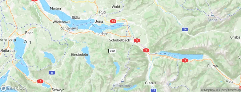 Schübelbach, Switzerland Map