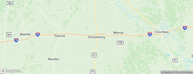 Schulenburg, United States Map