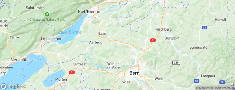Schüpfen, Switzerland Map