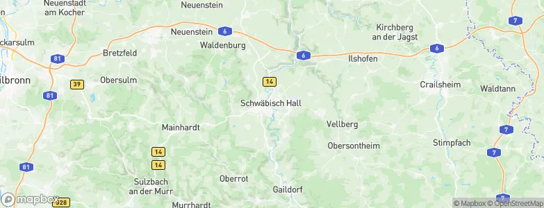 Schwäbisch Hall, Germany Map