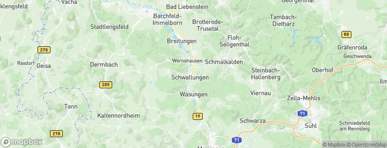 Schwallungen, Germany Map