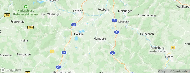 Schwalm-Eder-Kreis, Germany Map