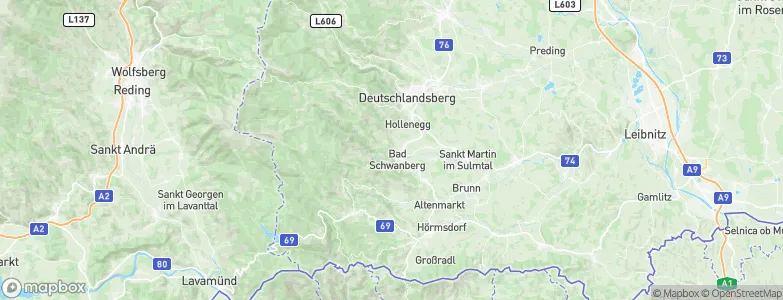Schwanberg, Austria Map