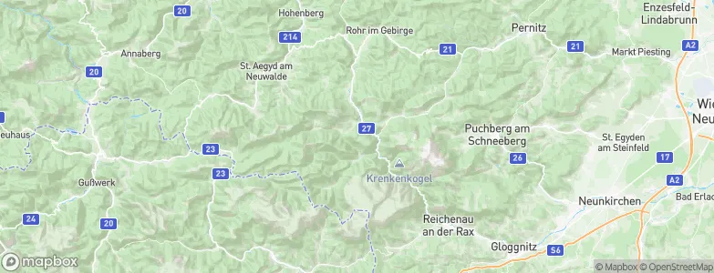 Schwarzau im Gebirge, Austria Map