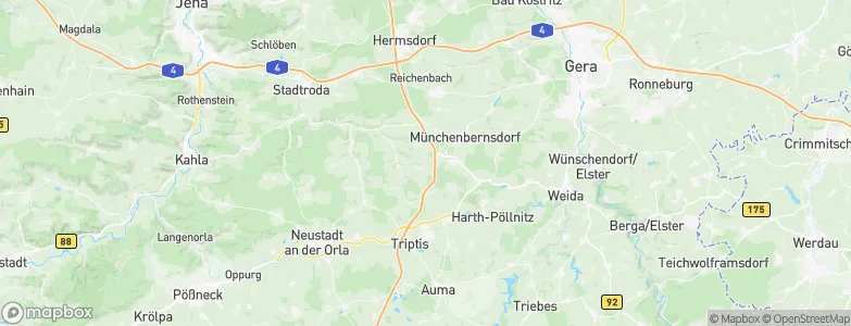 Schwarzbach, Germany Map