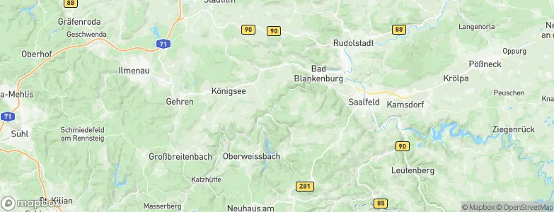 Schwarzburg, Germany Map