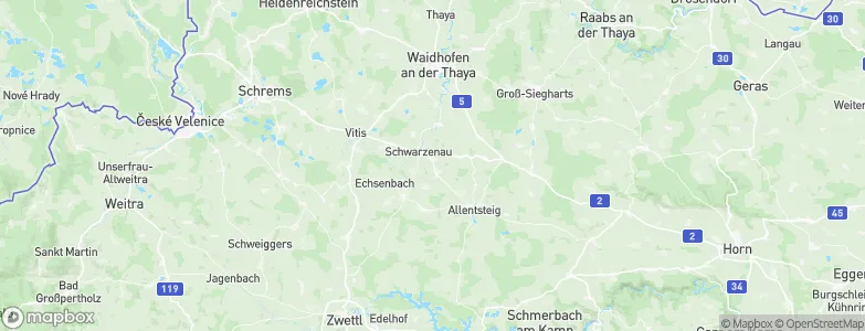 Schwarzenau, Austria Map