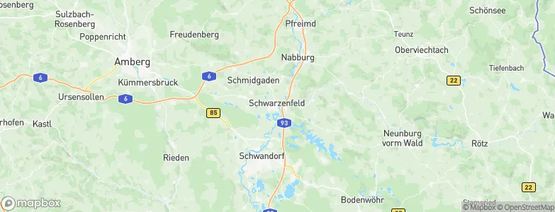 Schwarzenfeld, Germany Map