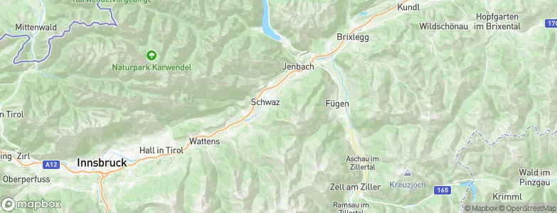 Schwaz, Austria Map