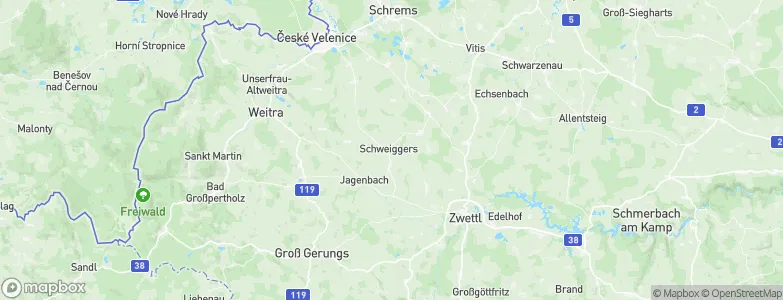 Schweiggers, Austria Map