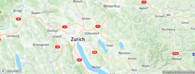 Schwerzenbach / Blatten, Switzerland Map
