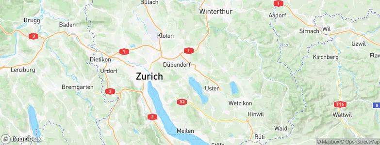 Schwerzenbach, Switzerland Map