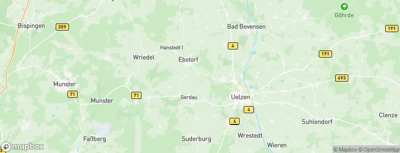 Schwienau, Germany Map