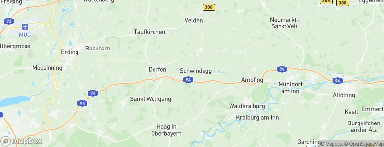Schwindegg, Germany Map