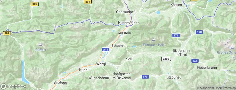Schwoich, Austria Map