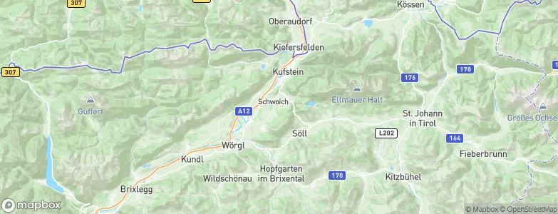 Schwoich, Austria Map