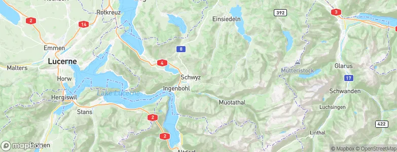 Schwyz, Switzerland Map