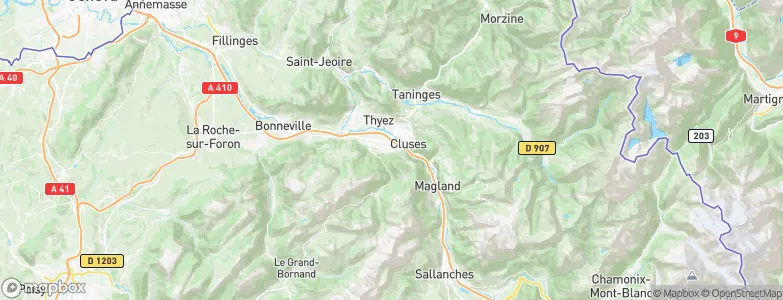 Scionzier, France Map