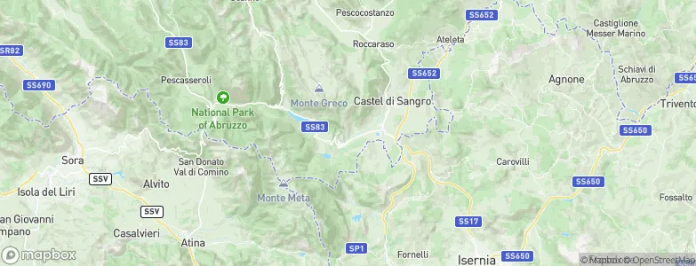 Scontrone, Italy Map