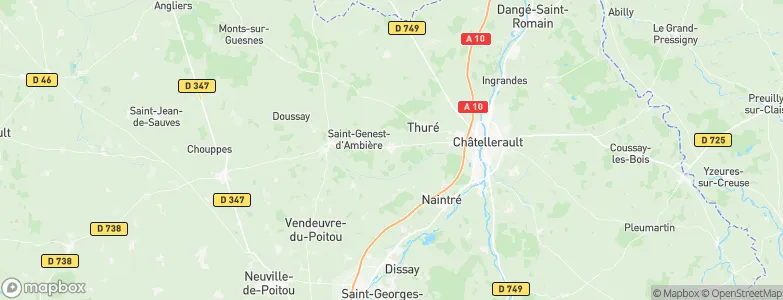 Scorbé-Clairvaux, France Map