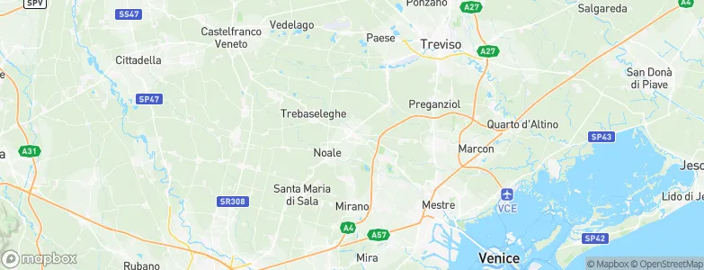 Scorzè, Italy Map