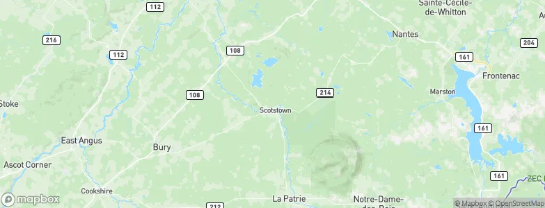 Scotstown, Canada Map