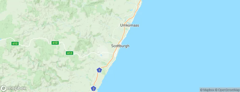 Scottburgh, South Africa Map