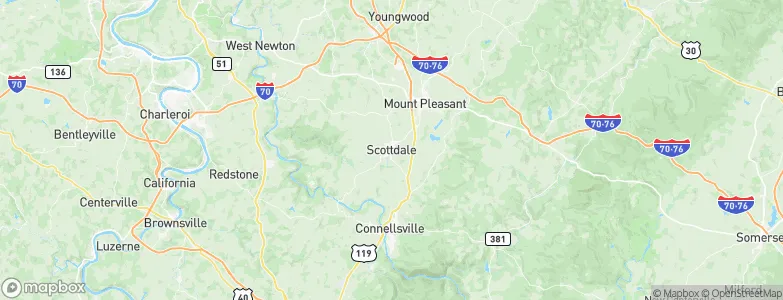 Scottdale, United States Map