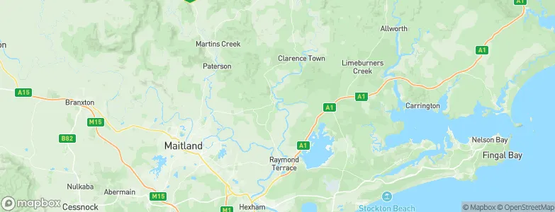 Seaham, Australia Map