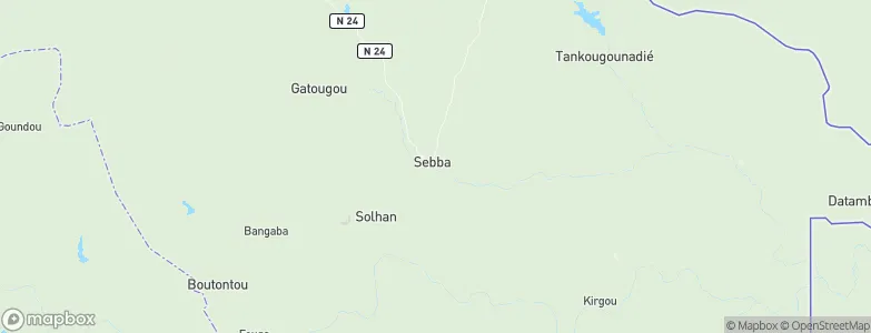 Sebba, Burkina Faso Map