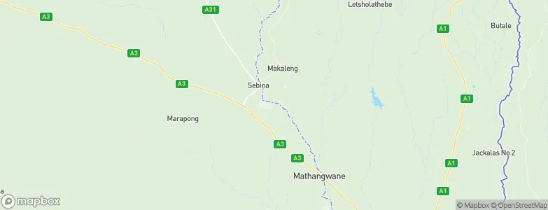 Sebina, Botswana Map