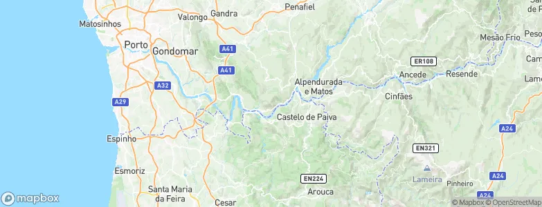 Sebolido, Portugal Map