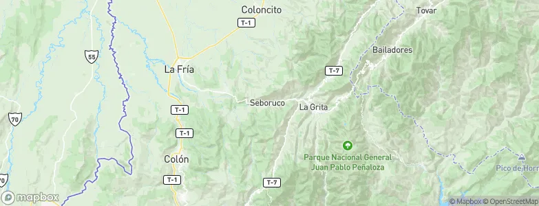 Seboruco, Venezuela Map