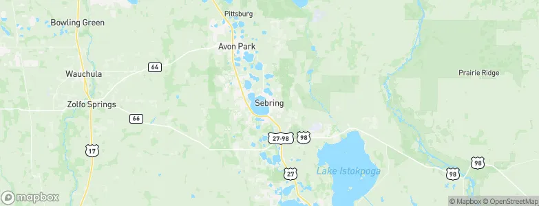 Sebring, United States Map