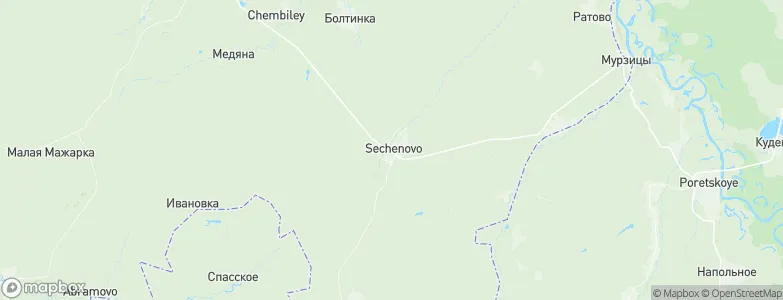 Sechenovo, Russia Map
