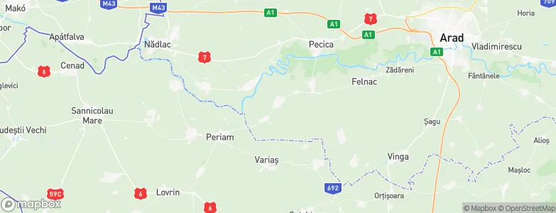 Secusigiu, Romania Map