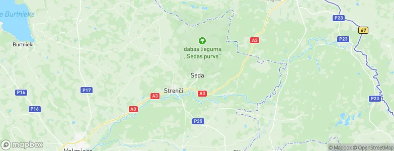 Seda, Latvia Map