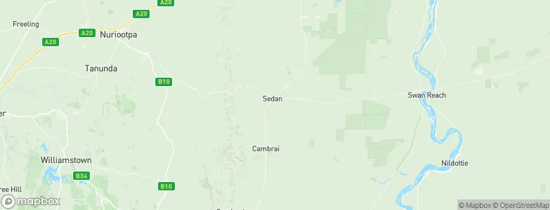 Sedan, Australia Map