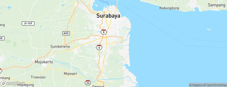 Sedatigede, Indonesia Map